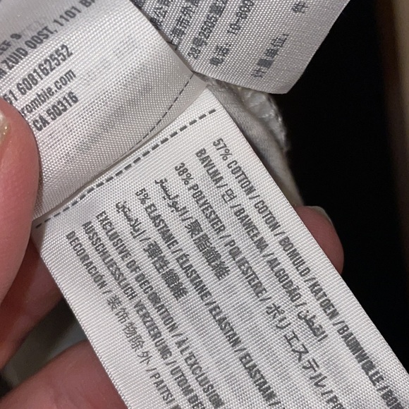 •ABERCROMBIE&FITCH•NWOT BLACK & WHITE V-NECK FLORAL 3/4 SLEEVE DRESS SIZE MEDIUM - Picture 9 of 9